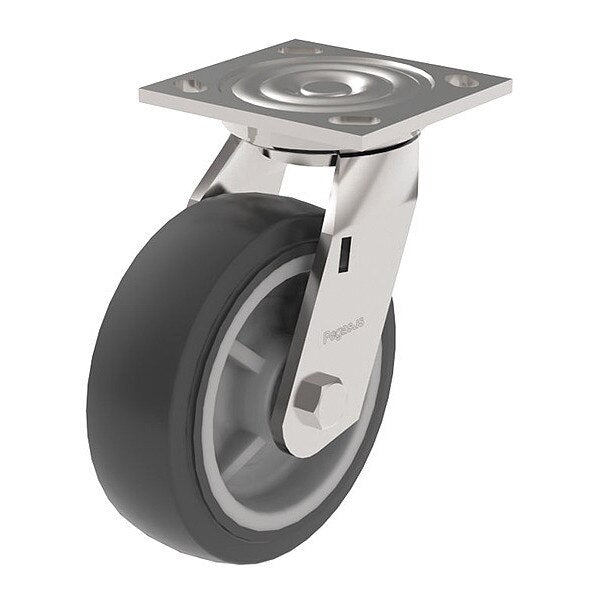 Cstr, Swivel Plate, Gray Urethane, 750 lb.