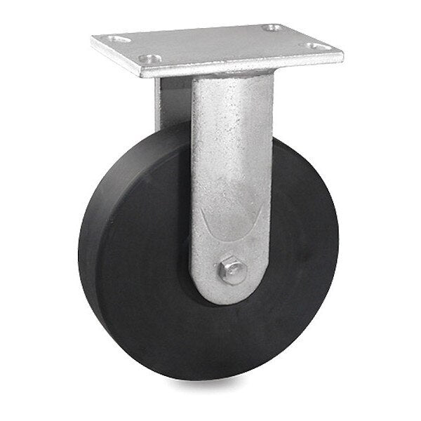 Caster, Rigid Plate, White Nylon, 2200 lb.