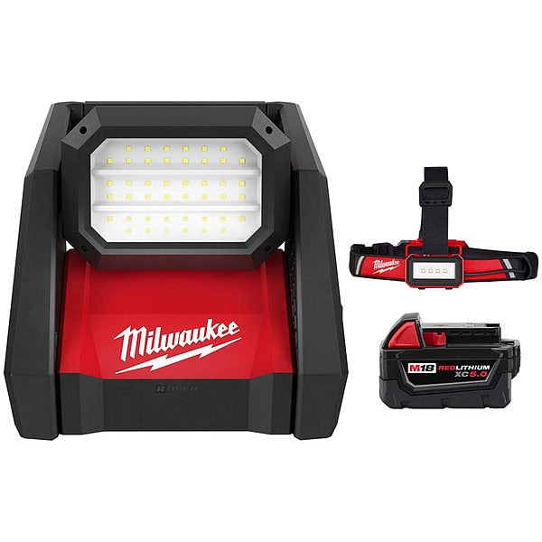 Light, Headlamp and Battery, 4000 lm Max.