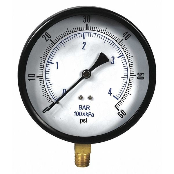 Dry Pressure Gauge, 2-1/2