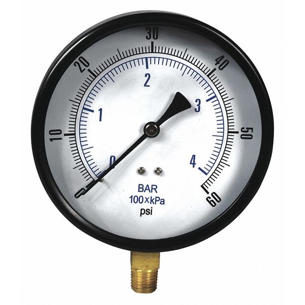 Dry Pressure Gauge, 4-1/2