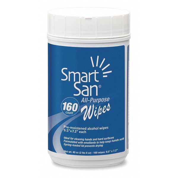 Smart-San All Purpose Wipes, 160 Count