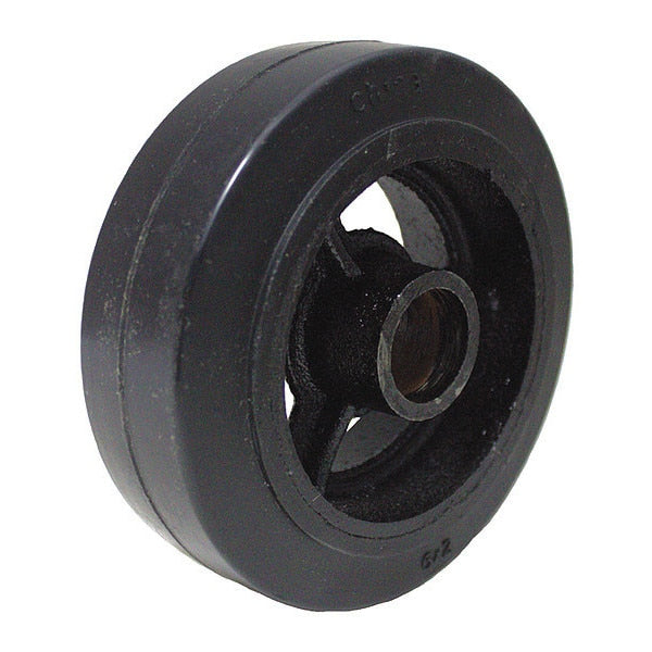 Wheel, Rubr On Cst Iron, 6