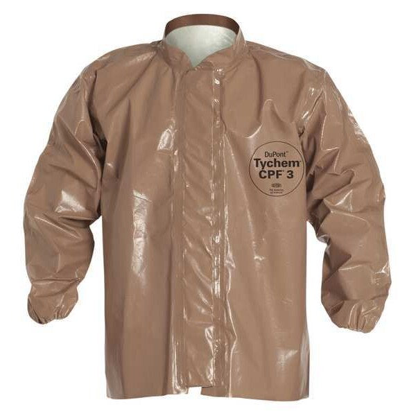 Disposable Jacket , 4Xl , Tan , Tychem(R) 5000 , hook-and-loop