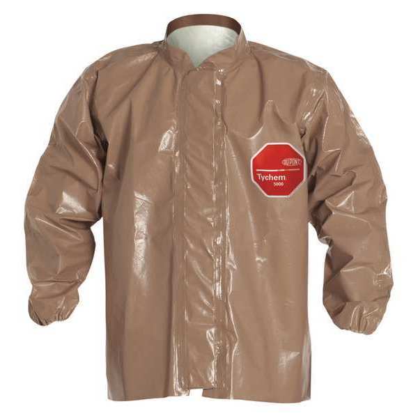 Disp Jacket, Polypropylene, Tan, XL, PK6