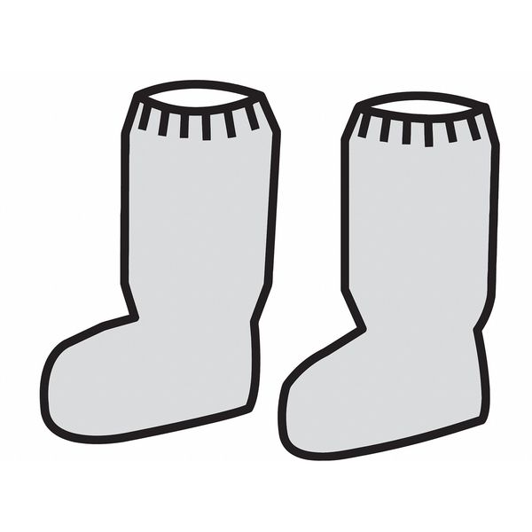 Boot Covers, Serged, Gray, Universal, PK100