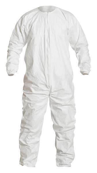 Coverall, White, Zipper