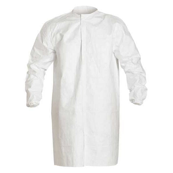 Disp Frock, Tyvek Isoclean, White, M, PK30