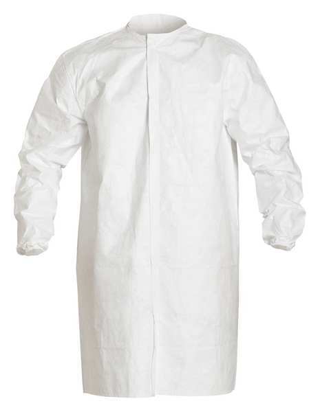 Disp Frock, Tyvek, White, 2XL, PK30