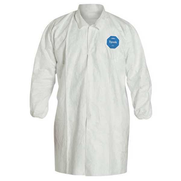 Tyvek 400 Labcoat, Snap Front, 2 Pockets, PK30