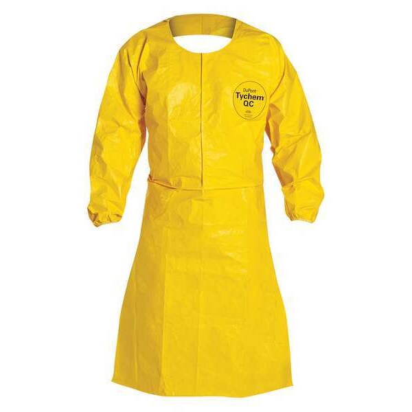 Coat Sleeve Apron, Tychem 2000, Ylw, XL, PK25
