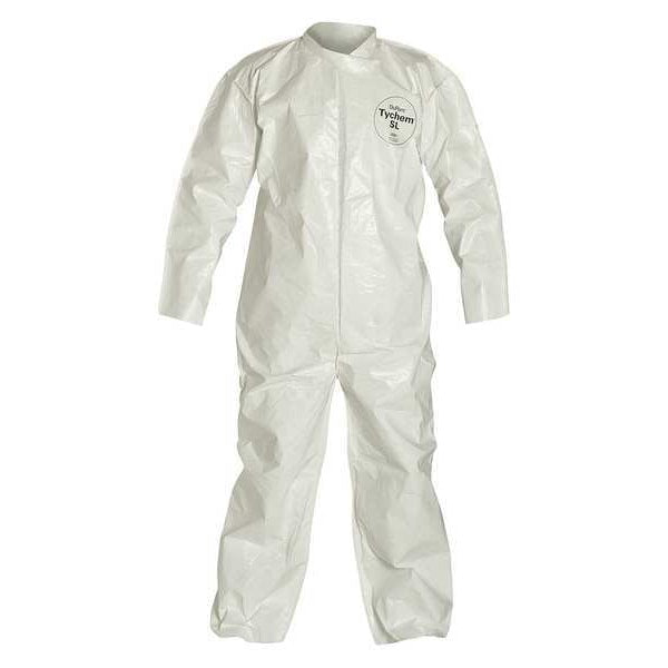Tychem 4000 Coverall, White, Open, 2XL, PK12