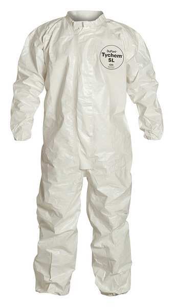 Coverall, White, Zipper