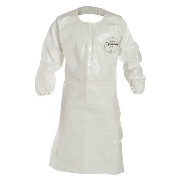 Coat Apron, Tychem(R) SL, White, 3XL, PK25