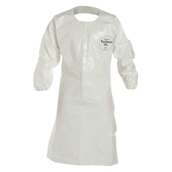 Coat Apron, Tychem(R) SL, White, L, PK25