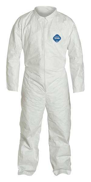 Coverall, White, Zipper
