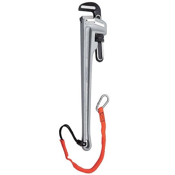 10 in L 2 in Cap. Aluminum Straight Pipe Wrench