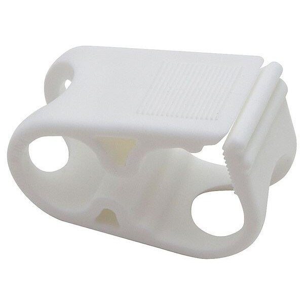 Clamp, PP, White, PK25