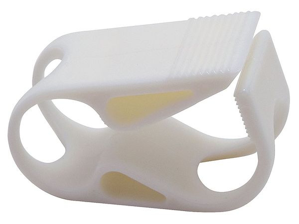 Clamp, PP, White, PK6