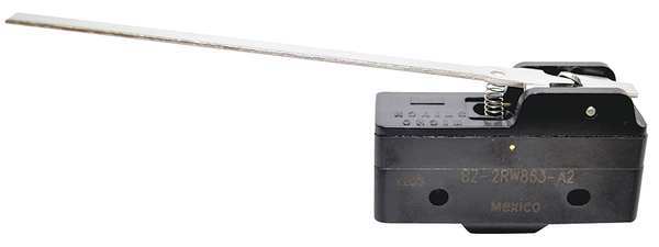 Industrial Snap Action Switch, Hinge, Lever Actuator, SPDT, 15A @ 120V AC Contact Rating