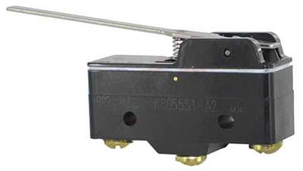 Industrial Snap Action Switch, Hinge, Lever Actuator, SPDT, 15A @ 240V AC Contact Rating