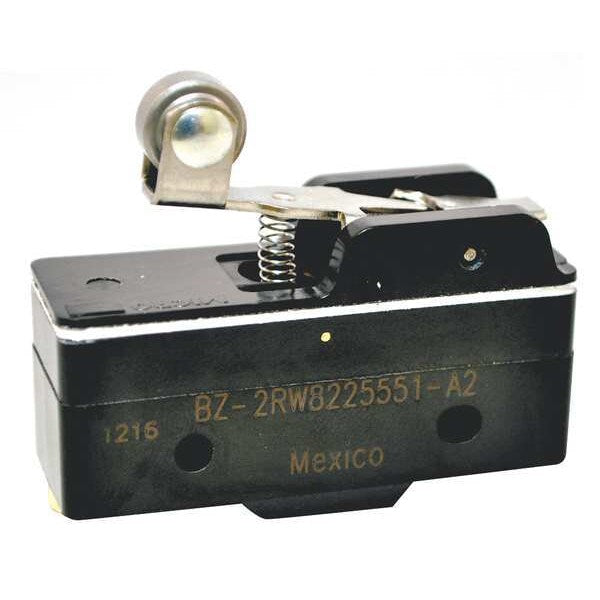 Industrial Snap Action Switch, Lever, Roller, Short Actuator, SPDT, 15A @ 240V AC Contact Rating