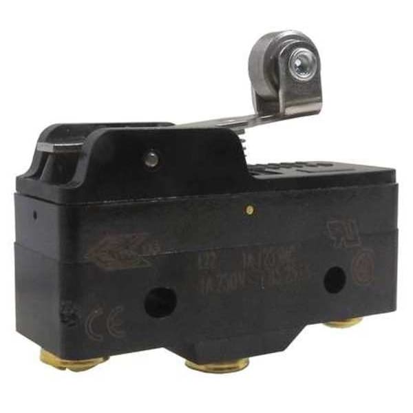 Industrial Snap Action Switch, Lever, Roller Actuator, SPDT, 1A @ 240V AC Contact Rating
