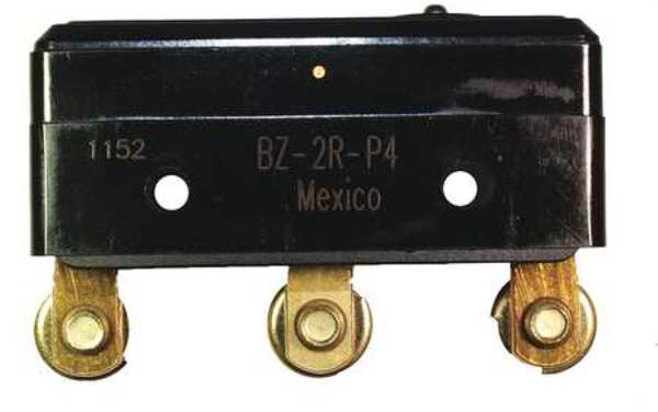 Industrial Snap Action Switch, Pin, Plunger Actuator, SPDT, 15A @ 240V AC Contact Rating