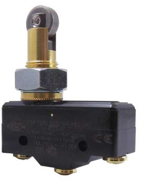 Industrial Snap Action Switch, Panel Mount, Plunger Actuator, SPDT, 15A @ 240V AC Contact Rating