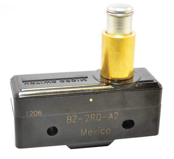 Miniature Snap Action Switch, Panel Mount, Plunger Actuator, SPDT, 15A @ 120V AC Contact Rating
