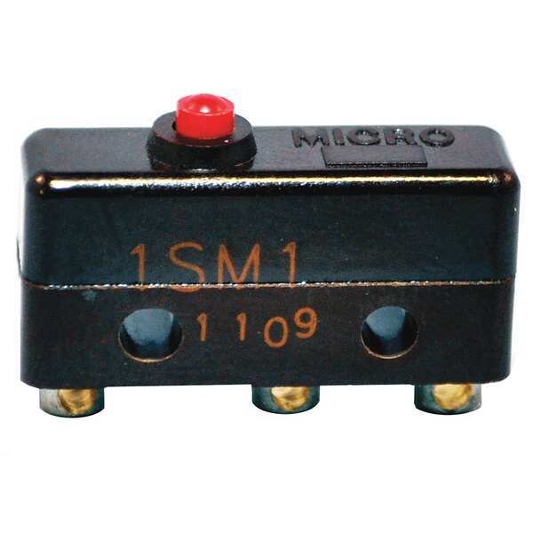 Miniature Snap Action Switch, Pin, Plunger Actuator, SPDT, 5A @ 240V AC Contact Rating