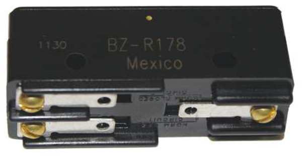 Industrial Snap Action Switch, Pin, Plunger Actuator, SPDT, 15A @ 120V AC Contact Rating