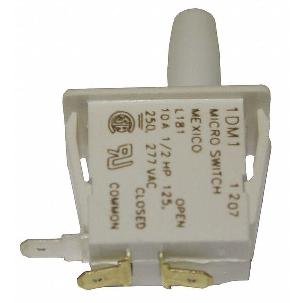 Industrial Panel Mount Snap Action Switch, Plunger Actuator, SPDT, 10A @ 240V AC Contact Rating