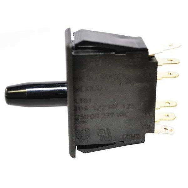 Industrial Panel Mount Snap Action Switch, Plunger Actuator, DPDT, 10A @ 240V AC Contact Rating