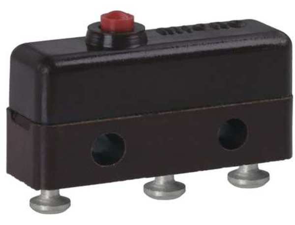 Miniature Snap Action Switch, Pin, Plunger Actuator, SPDT, 5A @ 240V AC Contact Rating