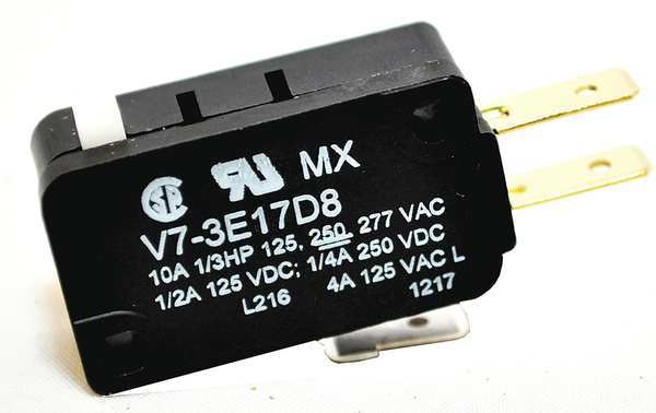 Miniature Snap Action Switch, Pin, Plunger Actuator, SPDT, 10A @ 240V AC Contact Rating