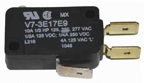 Miniature Snap Action Switch, Pin, Plunger Actuator, SPDT, 10A @ 240V AC Contact Rating