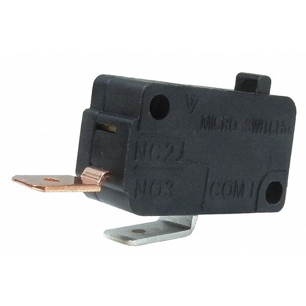 Miniature Snap Action Switch, Pin, Plunger Actuator, 1NO, 21A @ 240V AC Contact Rating
