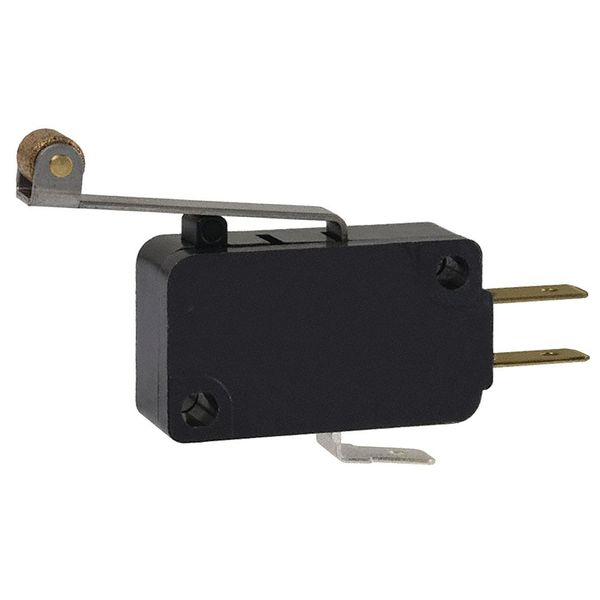 Miniature Snap Action Switch, Lever, Long, Roller Actuator, SPDT, 15A @ 240V AC Contact Rating