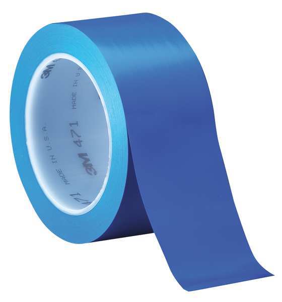 Marking Tape, Roll, 4In W, 108 ft. L, Blue