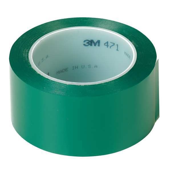 Marking Tape, Roll, 3In W, 108 ft. L, Green
