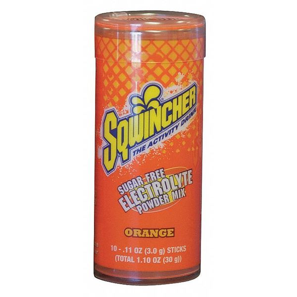 Qwik Stik(TM) Sugar Free Drink Mix Powder 0.11 oz., Orange, Pk10
