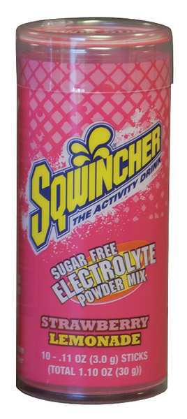 Qwik Stik(TM) Sugar Free Drink Mix Powder 0.11 oz., Strawberry-Lemonade, Pk10