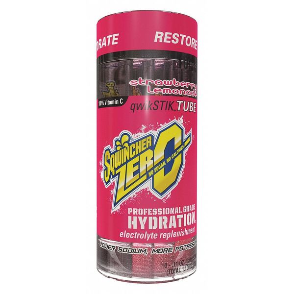 Qwik Stik(TM) Sugar Free Drink Mix Powder 0.11 oz., Strawberry-Lemonade, Pk10