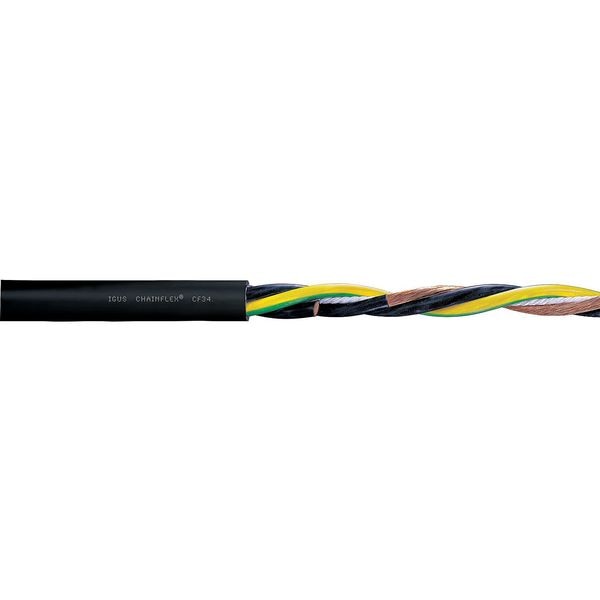 10 AWG 4 Conductor Continuous Flex Power Cable 1000V BK