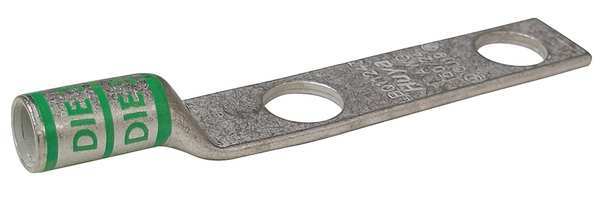 Two Hole Lug Compression Connector, 1 AWG