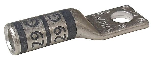 One Hole Lug Compression Connector, 4 AWG