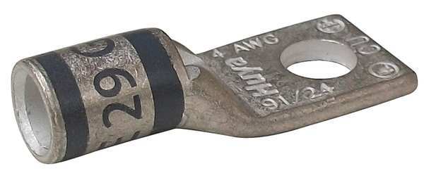 One Hole Lug Compression Connector, 4 AWG