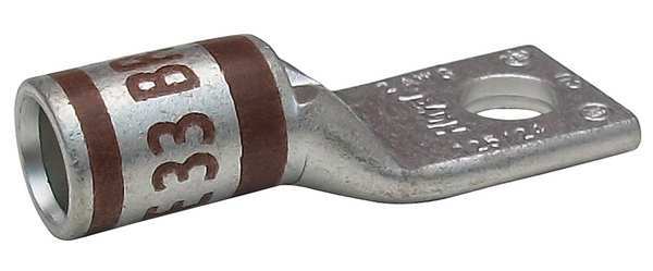 One Hole Lug Compression Connector, 2 AWG