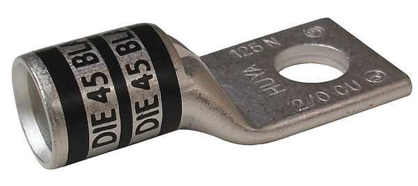 One Hole Lug Compress Connector, 2/0 AWG